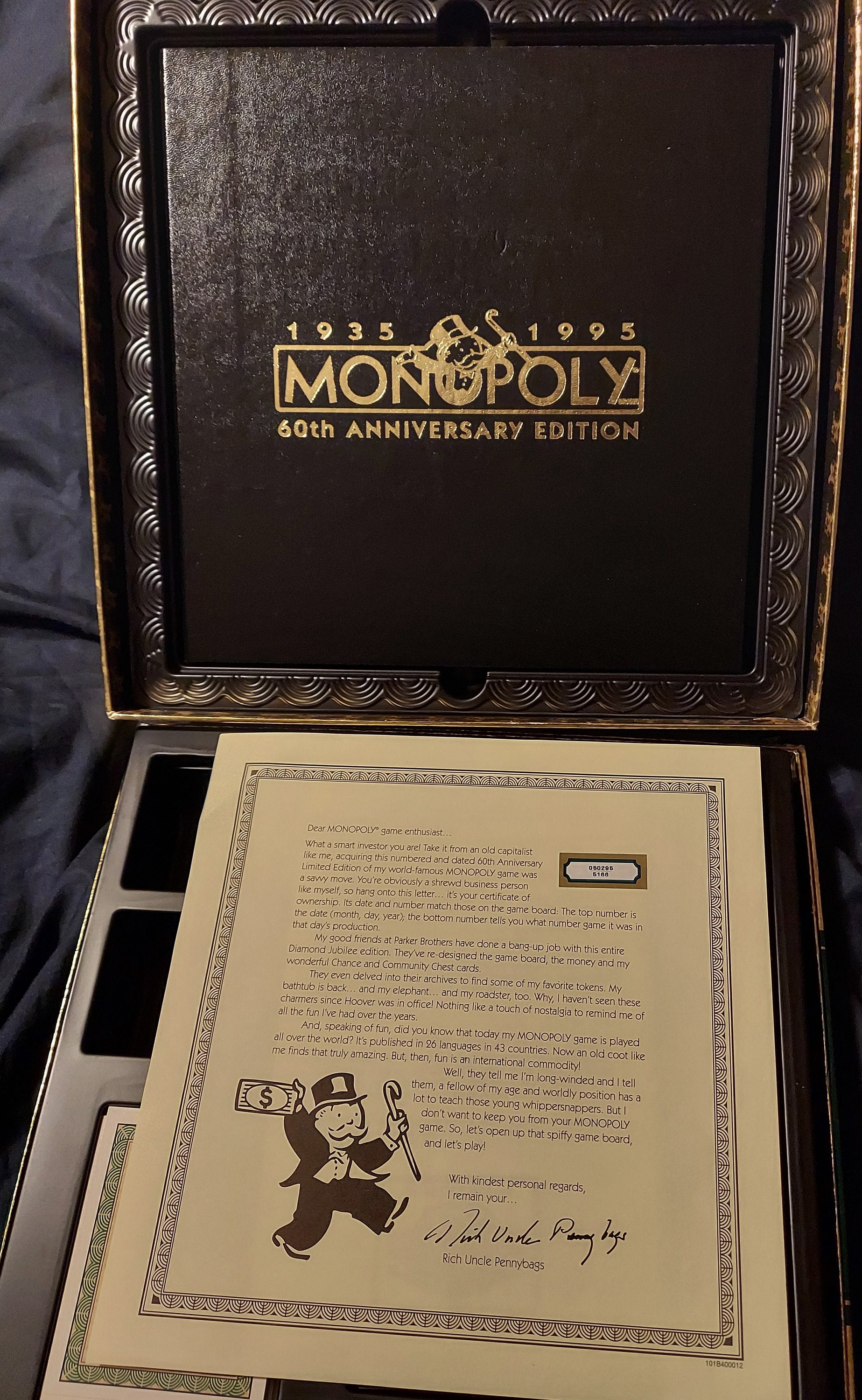 Monopoly Gold Foil 60th Anniversary Edition, 1995