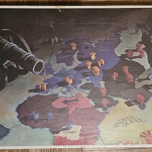 Vintage RISK Continental Game, Strategy Board Game, 1963 Parker Brothers, COMPLETE