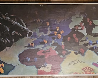 Vintage RISK Continental Game, Strategy Board Game, 1963 Parker Brothers, COMPLETE