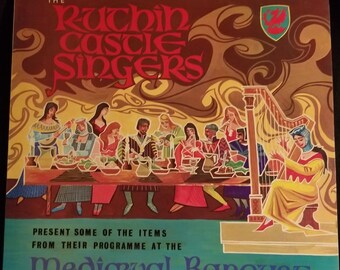 Vintage LP - The Ruthin Castle Singers,  Medieval Banquet, 1969 Mediaeval Banquets, MB 100