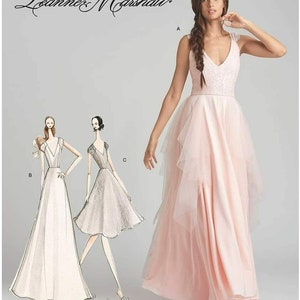 Patrón Simplicity 8289 para vestido de ocasión especial para señoras, talla P5 12-20, sin cortar