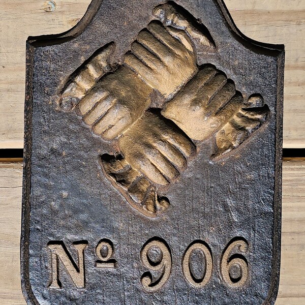 Fire Insurance Cast Iron Etsy