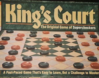 Vintage 1989 King’s Court - The Original Super Checkers Board Game, Golden/Western Publishing, Co., COMPLETE