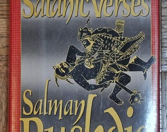THE SATANIC VERSES, Salman Rushdie, First Edition 9th Printing, 1989 Viking Penguin Publishing Group, Hardcover w/Jacket