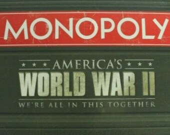 Monopoly World War II - We Are All in This Together, Collector's Edition, Board Game, USA-Opoly, COMPLETE