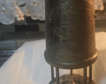 Aberaman Colliery Miners Lamp Reproduction, Welsh Paraffin Lamp