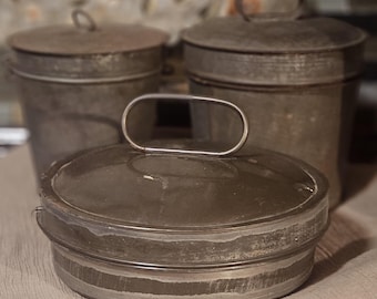 Vintage Tin Cake Mold, Bread Mold, Pudding Mold