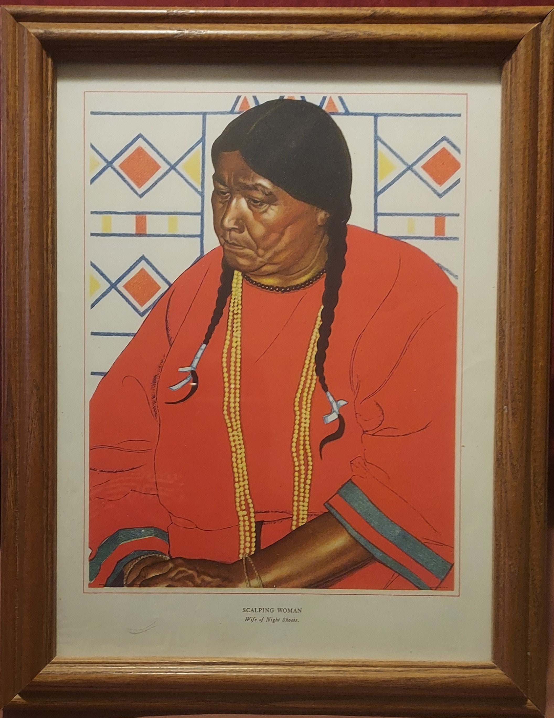 REISS WINOLD, Blackfeet Vintage Framed Prints, Native American Indian