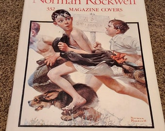 Norman Rockwell's - 332 Magazine Covers, Hardcover with Dust Jacket, 1979/BONUS 50 Poster Size Favorites 1977