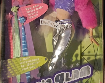 BARBIE, Jam 'N Glam Teresa, Friend of Barbie, Twist ‘n Turn Hair, 2001 Mattel, #50259, NRFB