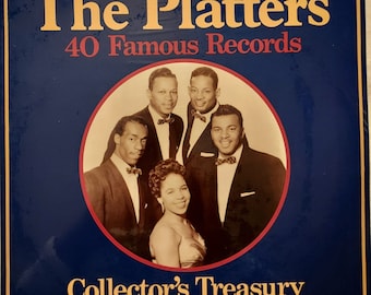 Vintage LP, The Platters, 40 Famous Records, Collector's Treasury, Gatefold, 1992 Polygram Records, PSP 5037