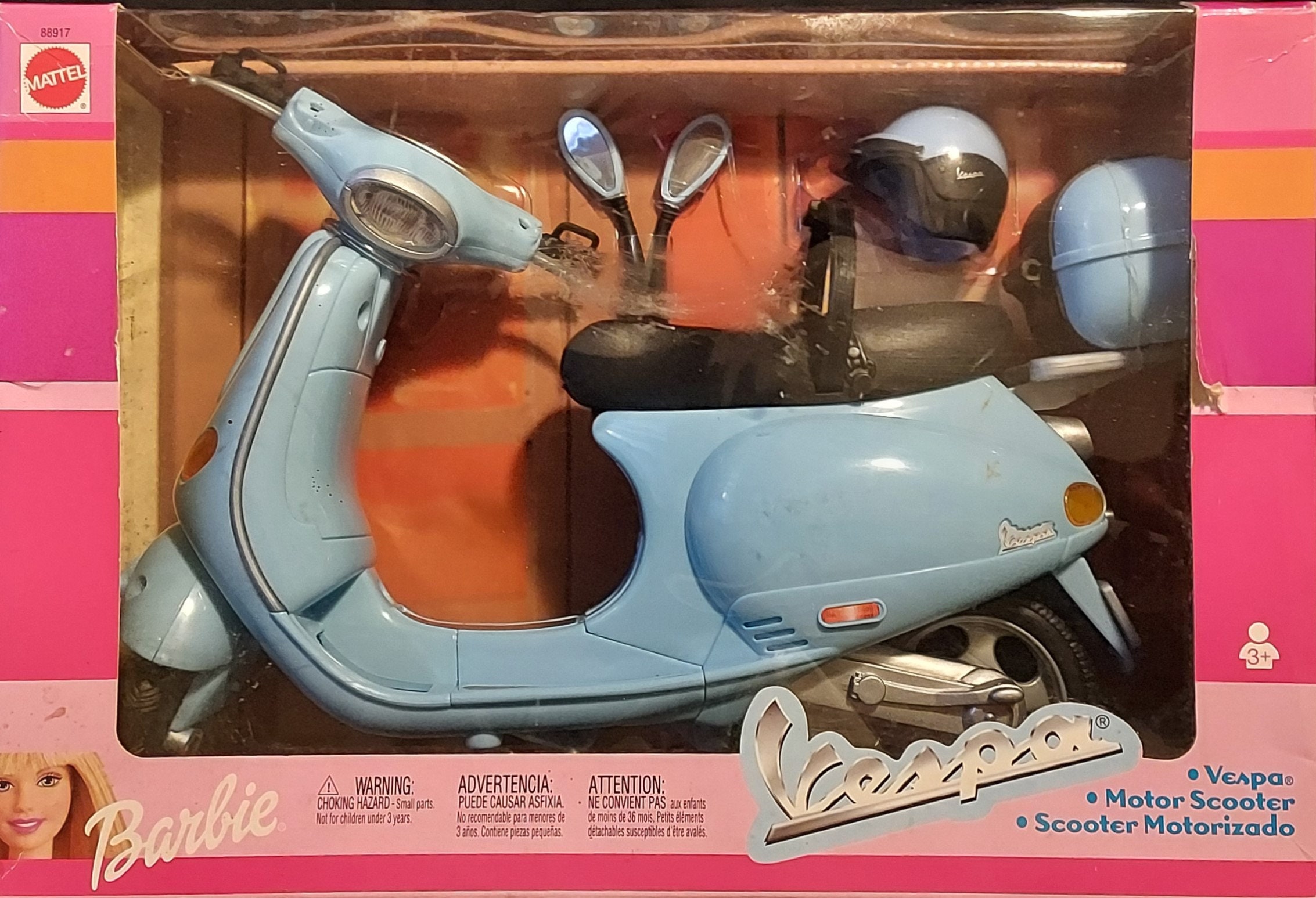 BARBIE Vespa Motor Scooter 2002 Mattel 88917 NRFB - Etsy