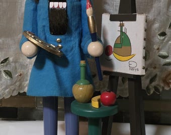 Unique Wooden Nutcrackers, Painting Nutcracker, Trio Holiday Decor