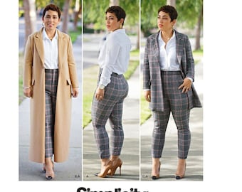 Simplicity 8749, S8749, R11253, Misses'/Women's Mimi G. Style Coat and Pants, Sewing Pattern, Size Available: AA 10-18 & BB 20W-28W, UNCUT