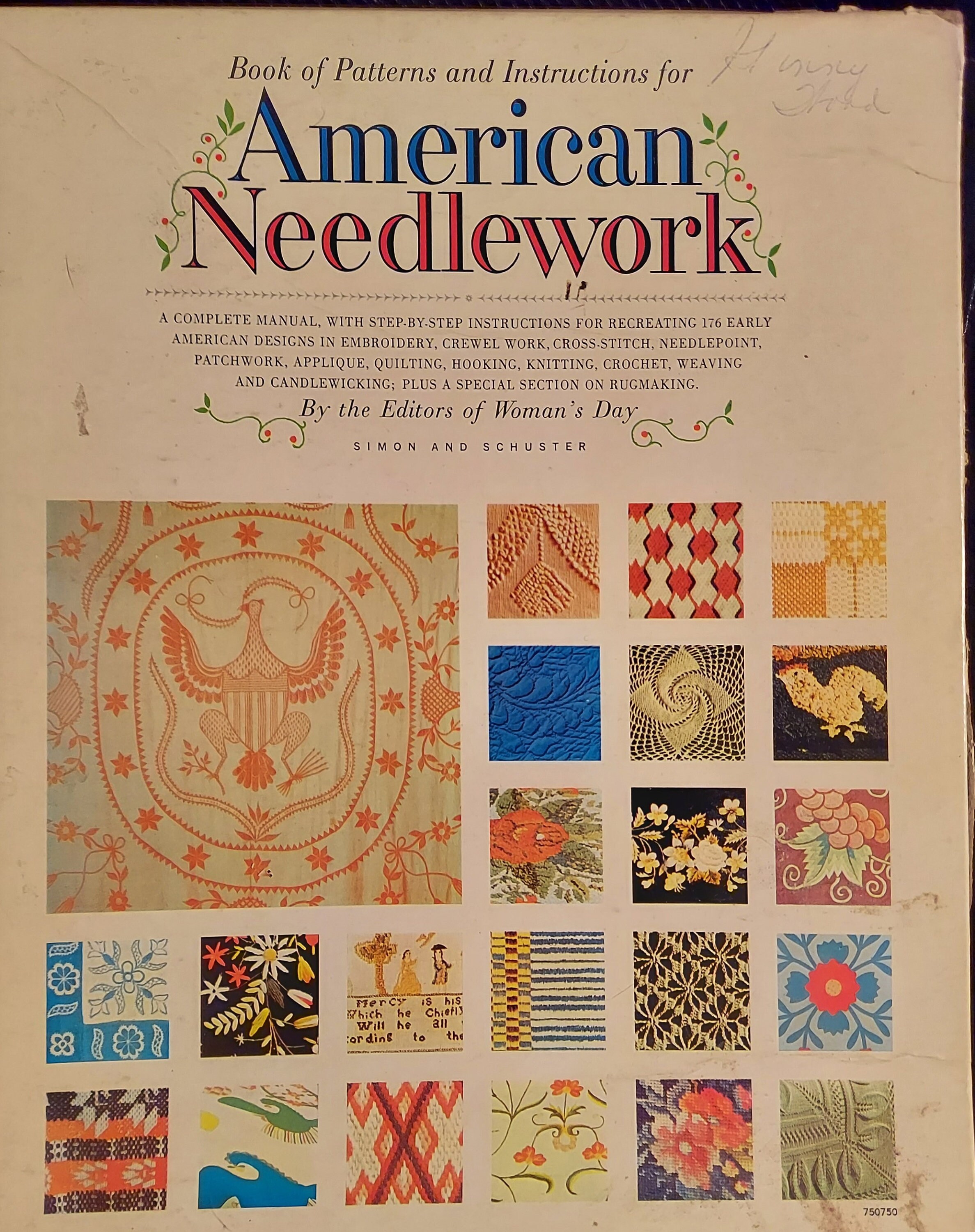 Vintage American Needlework Book Patterns and Instructions, 1960 The
