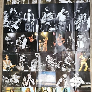 Vintage 1974 Nitty Gritty Dirt Band in Concert, Large Poster 27.5” X 51.5
