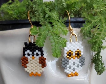 Small Owl Earrings
