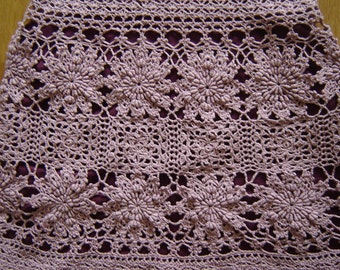 Crochet Skirt Pattern Written in English + Charts, Beach Skirt Crochet Pattern (Sizes Xs-2XL)