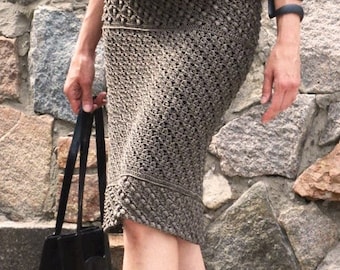 Modern crochet skirt PATTERN written in English+chart+photo, Skirt Crochet Pattern &quot;Integrity&quot; SIZE INCLUSIVE crochet pattern - sizes Xs-5XL