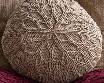 Textured crochet cushion PATTERN written in English + video + chart. Crochet as a doily, cushion or continue as rug during crochet along CAL