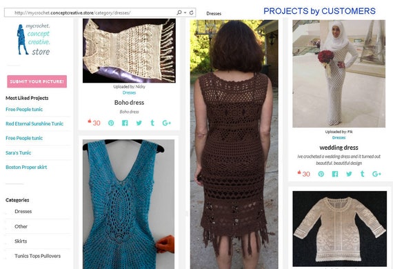 Beach Wedding Crochet Dress Pattern Crochet Tutorial In Etsy
