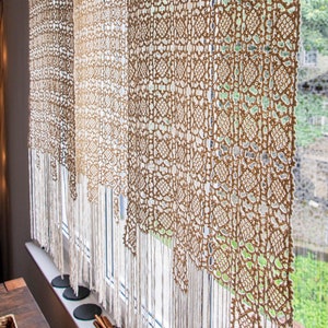 Modern Crochet Home Decor: Crochet Tablecloth PATTERN, Crochet Curtains ...