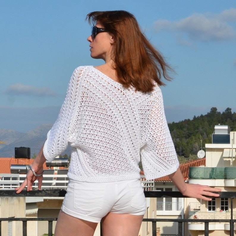 Crochet sweater PATTERN sizes XS-3XL crochet TUTORIAL in image 9