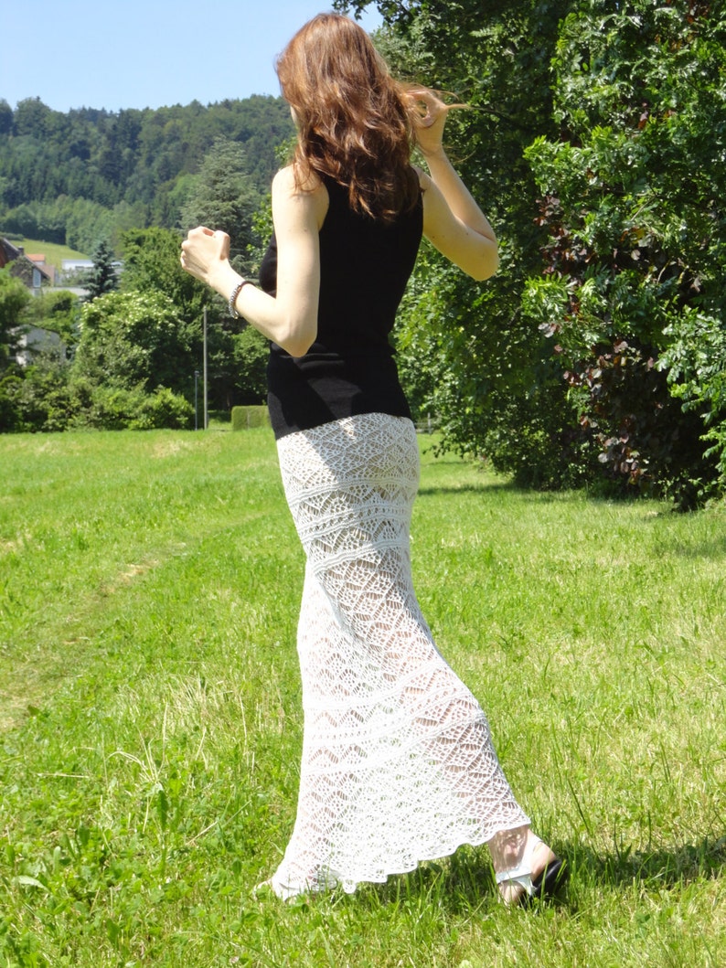 Knit skirt PATTERN for sizes S-XL knit TUTORIAL in English image 0