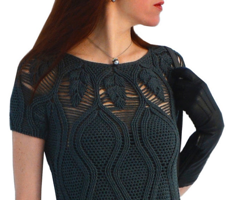 Seamless crochet dress PATTERN sizes M-2XL crochet TUTORIAL image 2
