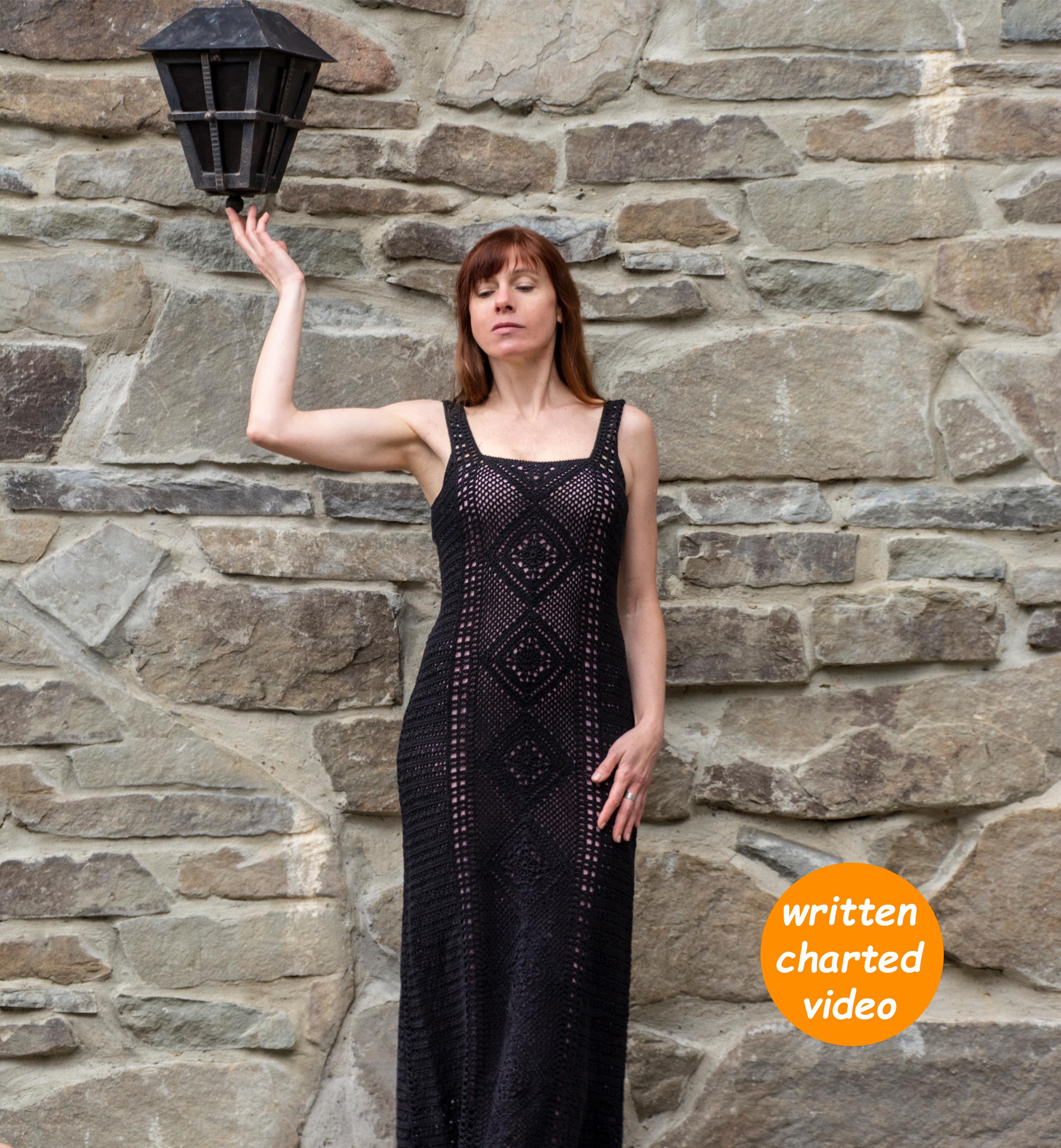 30 Maxi Dress Crochet Patterns to Make Stunning Handmade Outfits 29 Modern Size-Inclusive Maxi Dress with Video