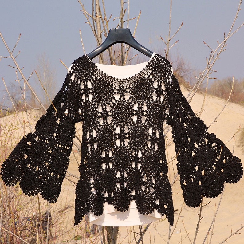 Trendy crochet top PATTERN crochet TUTORIAL in English only image 1