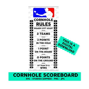 Cornhole Scoreboard SVG File - Cornhole Logo