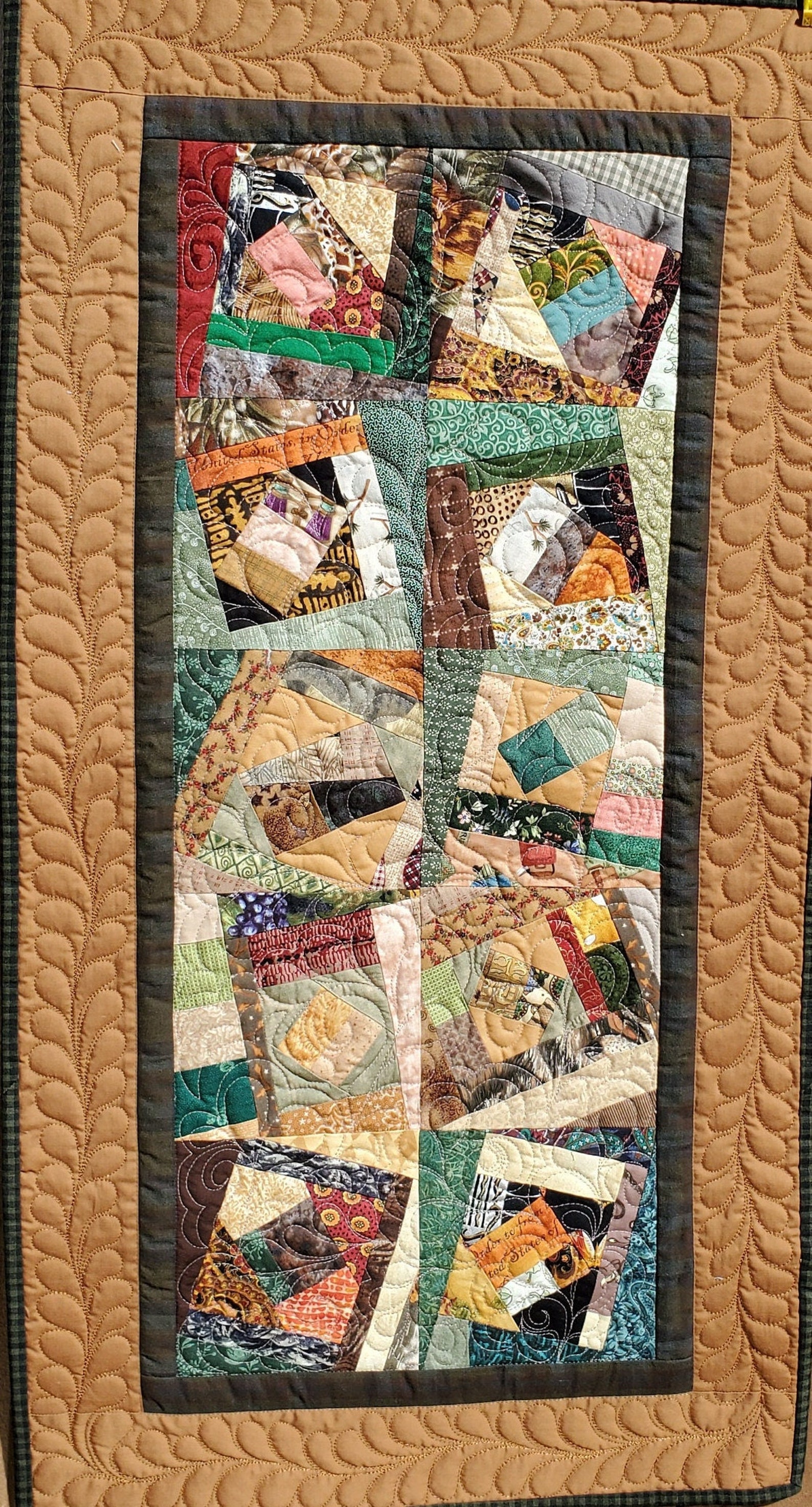 Earth Horns Quilted Table Runner NCU0NTD1737 main image 0