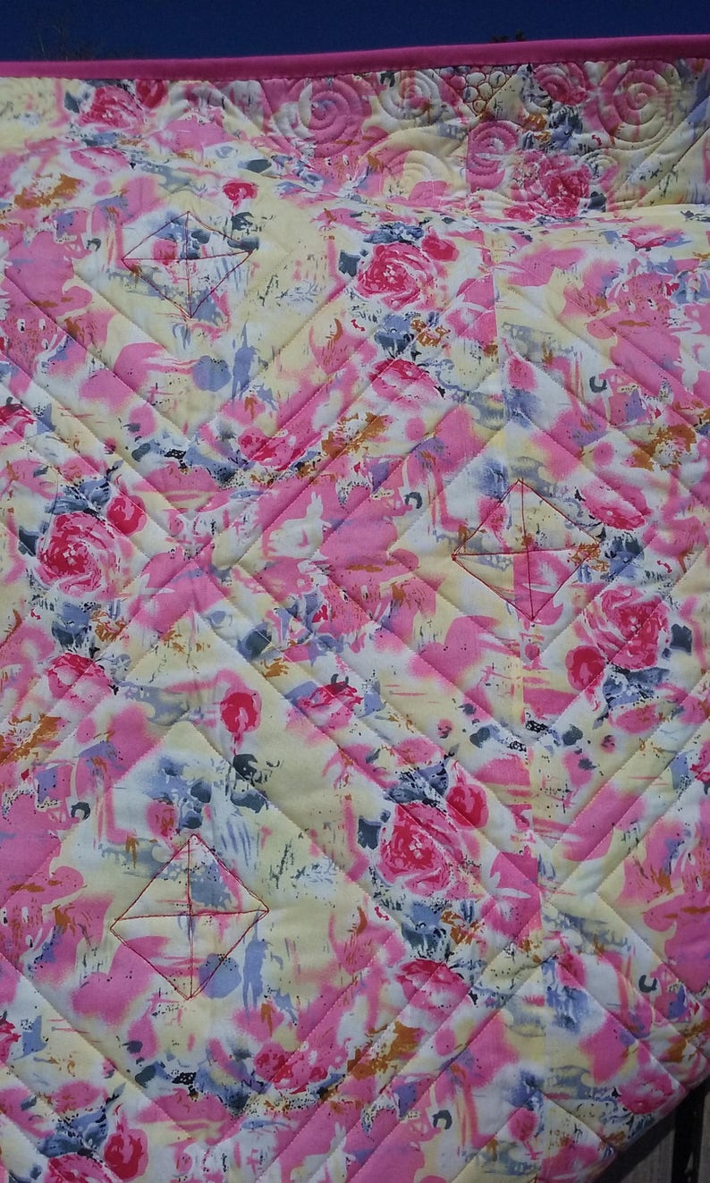 Quilt of String Pieced Blocks in X and O Pattern Etsy