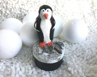 Adorable Penguin Box Trinket Box Penguin Bird Cute Penguin Hostess Gift