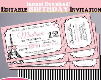 Paris Party Invite | Etsy Paris Party Invite | Etsy