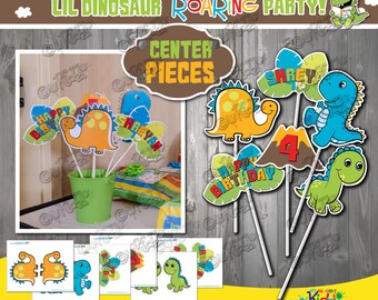 Dinosaurs Birthday Party Package Set Printable Stegosaurus Etsy
