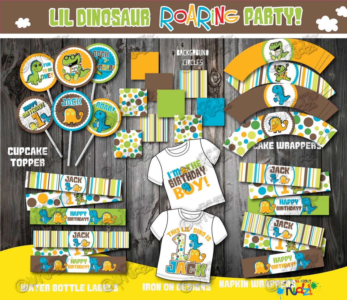 Printable Dinosaur Party Center Pieces Dinosaur Birthday | Etsy