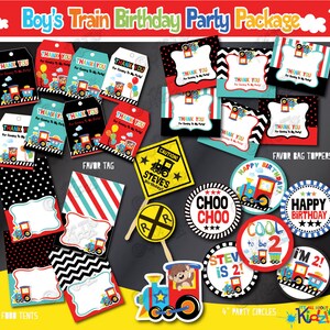 Printable Train Birthday Party Decorations Train Party | Etsy