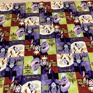 Disney Villains Halloween Fabric by the Half Yard
