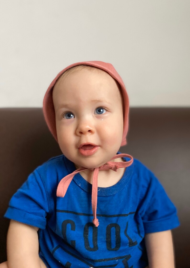 Hand-Embroidered Baby Bonnet, Fiorellini main image 0