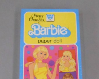 Barbie Pretty Changes Paper Doll by Whitman with 19 Piece Wardrobe, New, Sealed Box