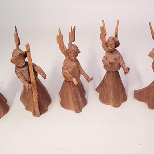 Antique Wood Angel - Etsy