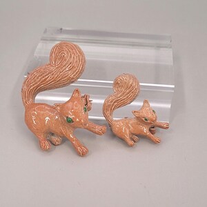 Vintage Gerry's Pair of Squirrels Pins Brooches