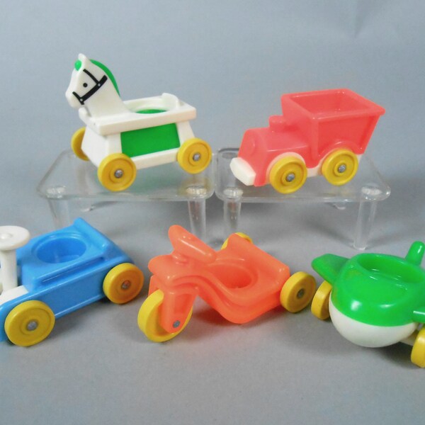 Fisher Price Little People Little Riders Vehicles Riding Horse, Tricycle, Train, Airplane, Wagon