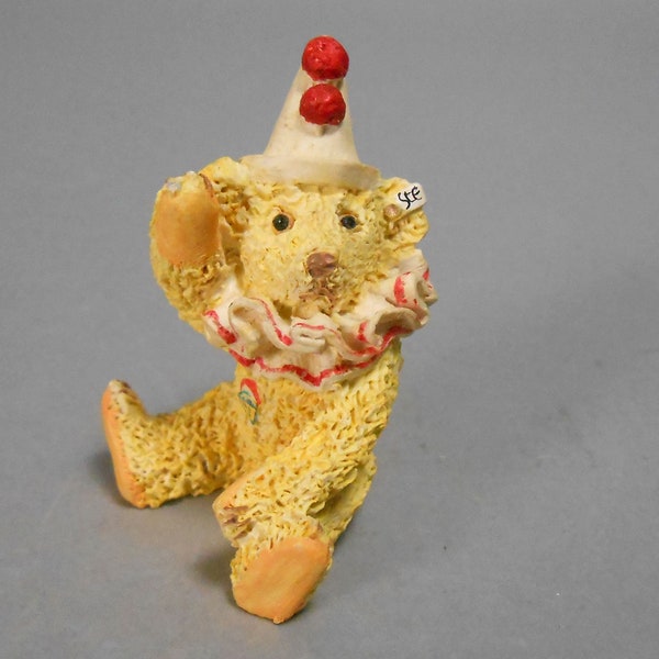 Steiff Miniature Fantasy Box Resin Figurine Steiff Teddy Clown made in Scotland