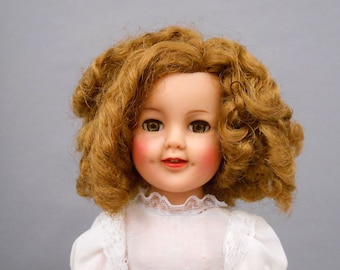Shirley Temple 1950's Ideal Doll in Pink and White Dress ST-17-1