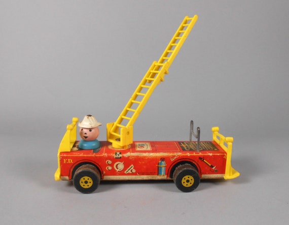 vintage fisher price fire engine