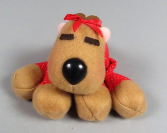 Vintage Hallmark Ramona Reindeer Plush Toy Beanbag Rodney Reindeer baby
