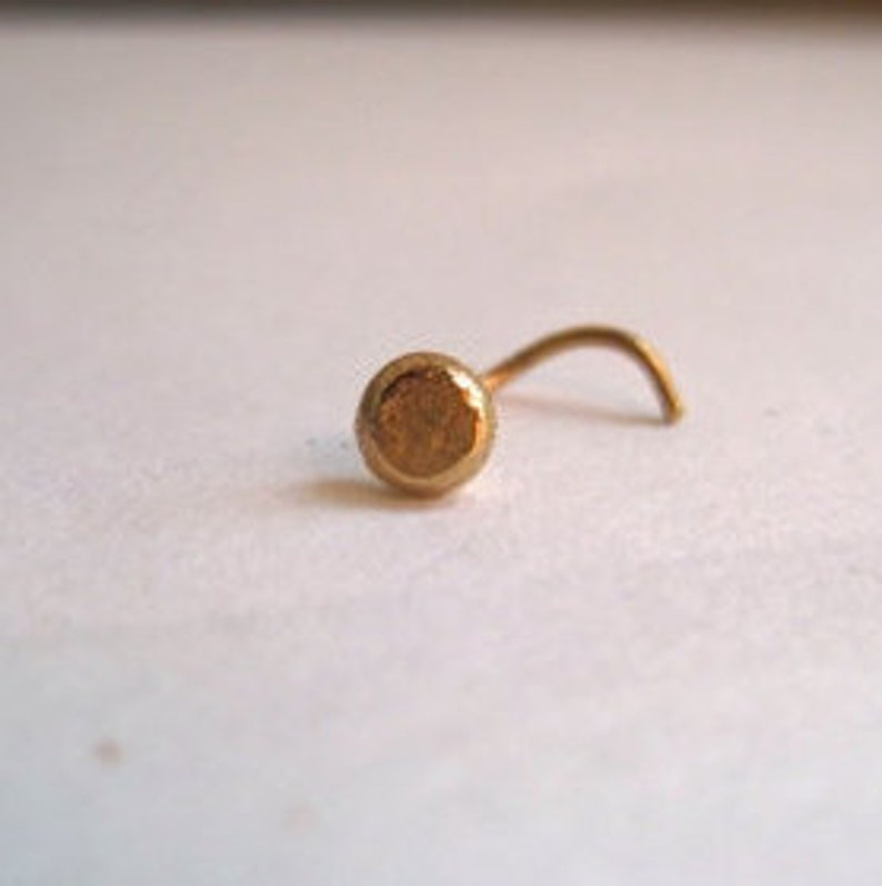 Gold Nose Pin. Tragus Piercing. Nostril Screw. Nose Piercing. Etsy